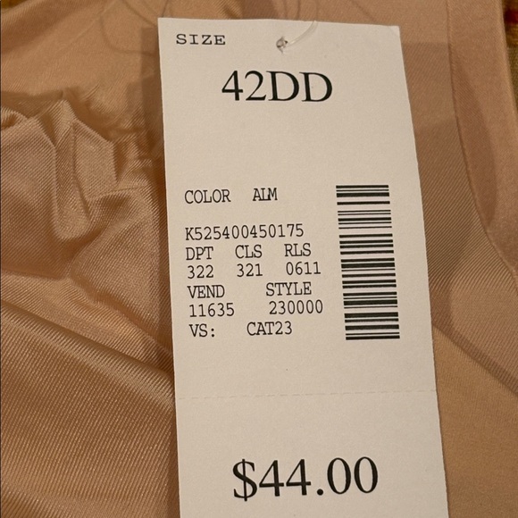 SERENADA , No-Wire Bra, Back Smoother, Almond Color, Brand new, 42DD - Picture 3 of 6